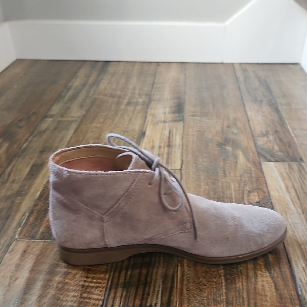 Franco Sarto Taupe Suede Ankle Boots - Picture 7 of 9